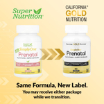 California Gold Nutrition, Simply One®, мультивитамины для беременных, с суперзеленью, специями, витамином A и фолатом, 90 таблеток