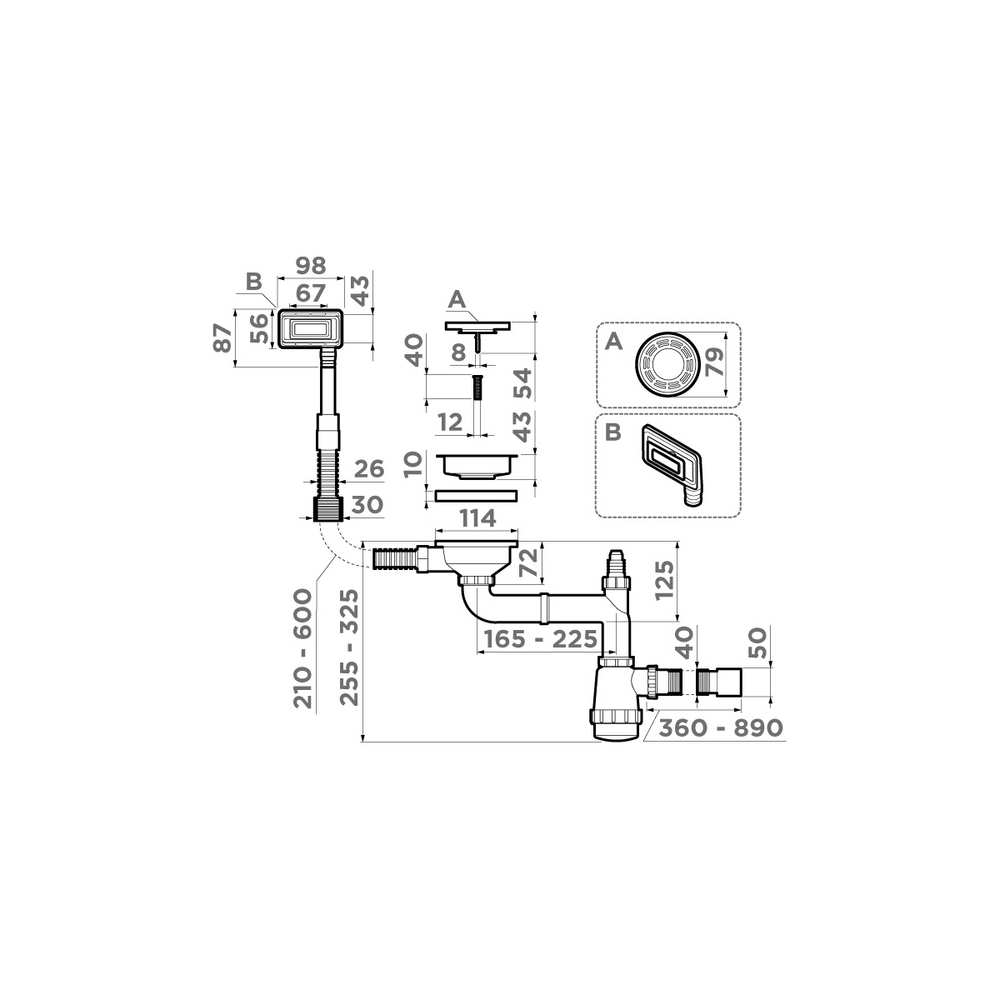 Арматура Omoikiri WK-1-UN-IN