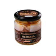 Нельма филе-ломтики подкопченные в масле, 190 г