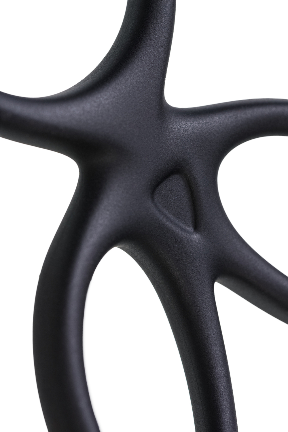 Тройное кольцо на пенис A-Toys Kraken черный 10 см