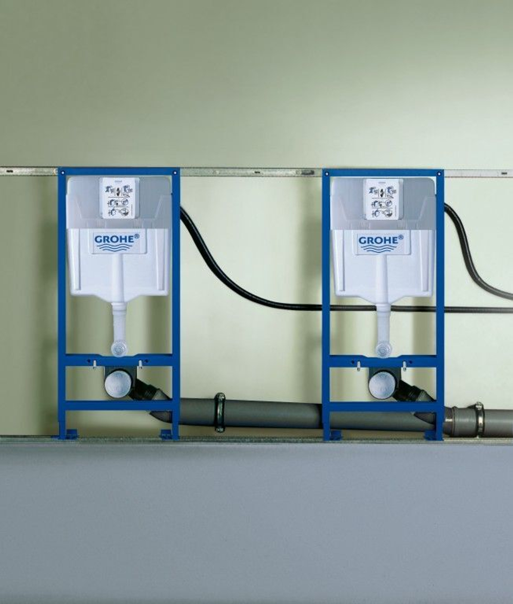 Инсталляция для подвесного унитаза Grohe Rapid SL 38775001 4 в 1 с кнопкой смыва