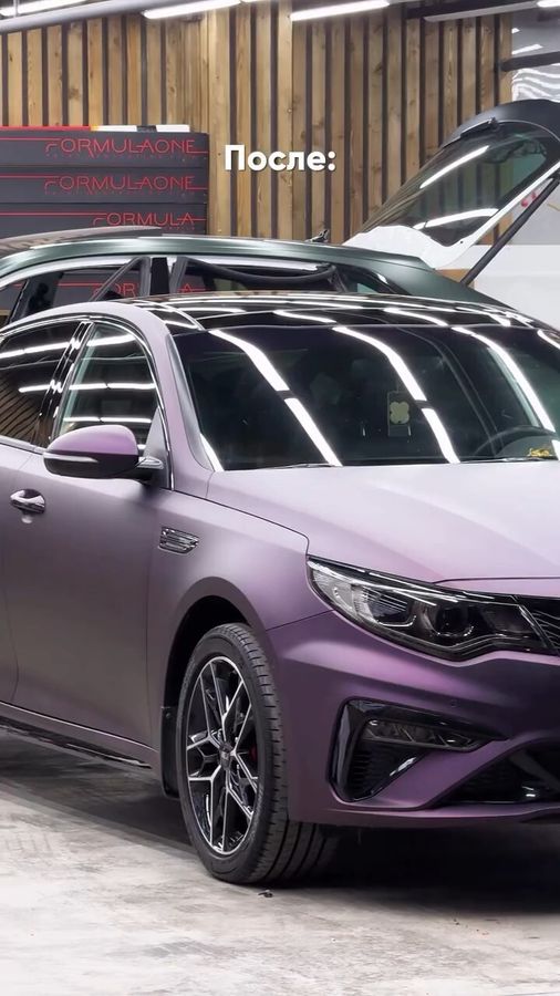 KIA в виниловую пленку Carbins Black to Purple M91-04 от студии "АПК Детейлинг"