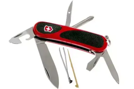Нож Victorinox Мод. EvoGrip 11 Красно-черный (85 мм) - 13 функций