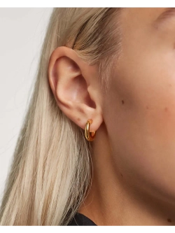 Серьги Mini Cloud серебро 925 пробы покрытое золотом