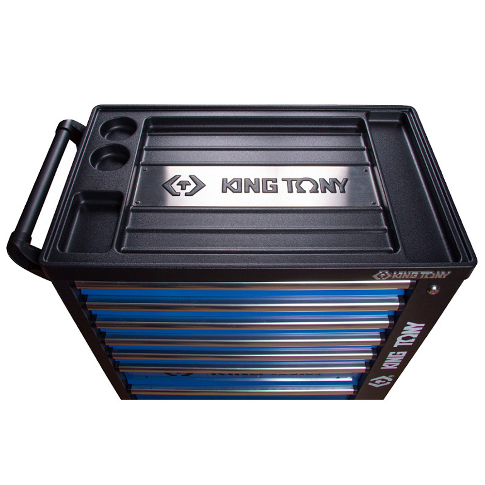 KING TONY (87G35-7B-KB) Тележка инструментальная, 7 ящиков, черная