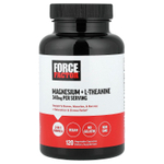 Force Factor, Магний + L-теанин, 120 растительных капсул