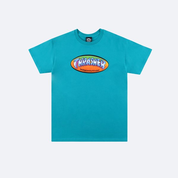 Футболка Thrasher Ninety-Five By Spanky T-Shirt (jade dome) артикул: - купить в магазине Дайс