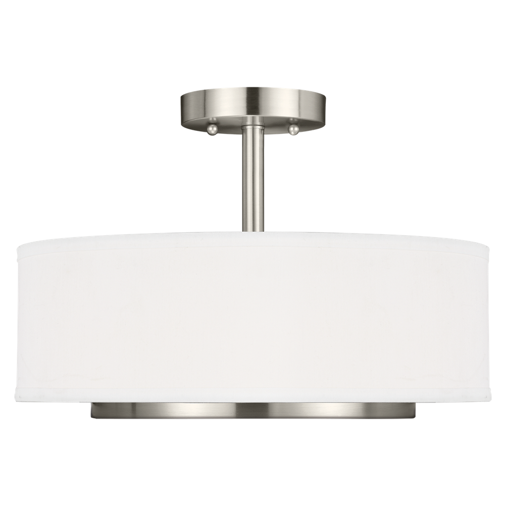 Светильник Visual Comfort Nance Two Light Semi-Flush Convertible Pendant
