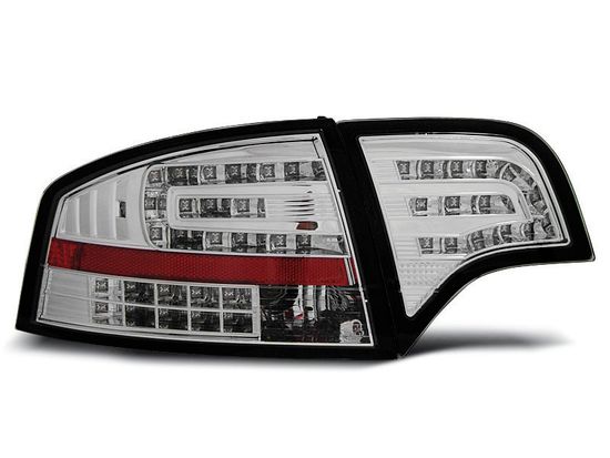 Задние фонари Audi A4 B7 sedan chrome led