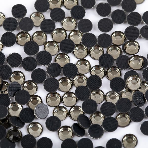 Стразы клеевые акрил 6-6.5 мм, 144 шт, 019 св.серый (black diamond), Zlatka RS/144