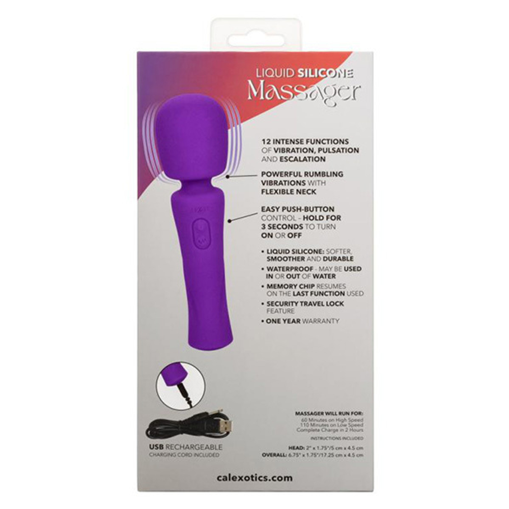 Фиолетовый ванд 17,25см California Exotic Novelties Stella Liquid Silicone Massager SE-4368-10-3