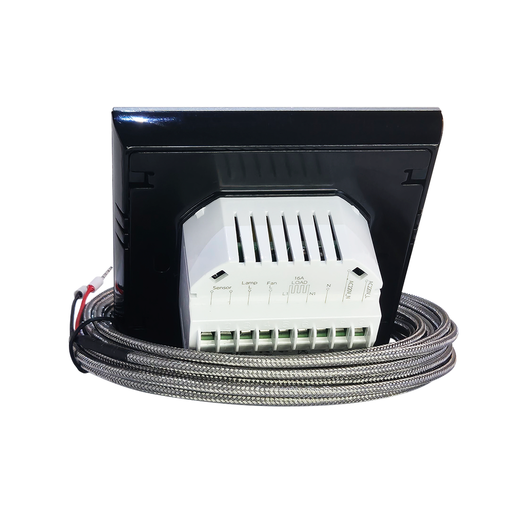 Steam&Water - Smart SAUNA CONTROLLER - Wi-fi контроллер управления электрокаменкой, в черном корпусе, в комплекте с термодатчиком и контактором