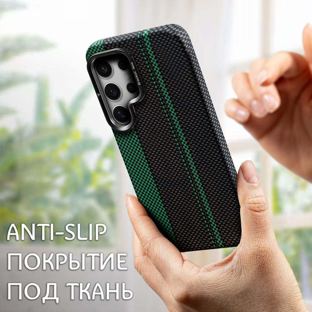 Дизайнерский чехол для SAMSUNG GALAXY S24 ULTRA с камерой-подставкой и MagSafe
