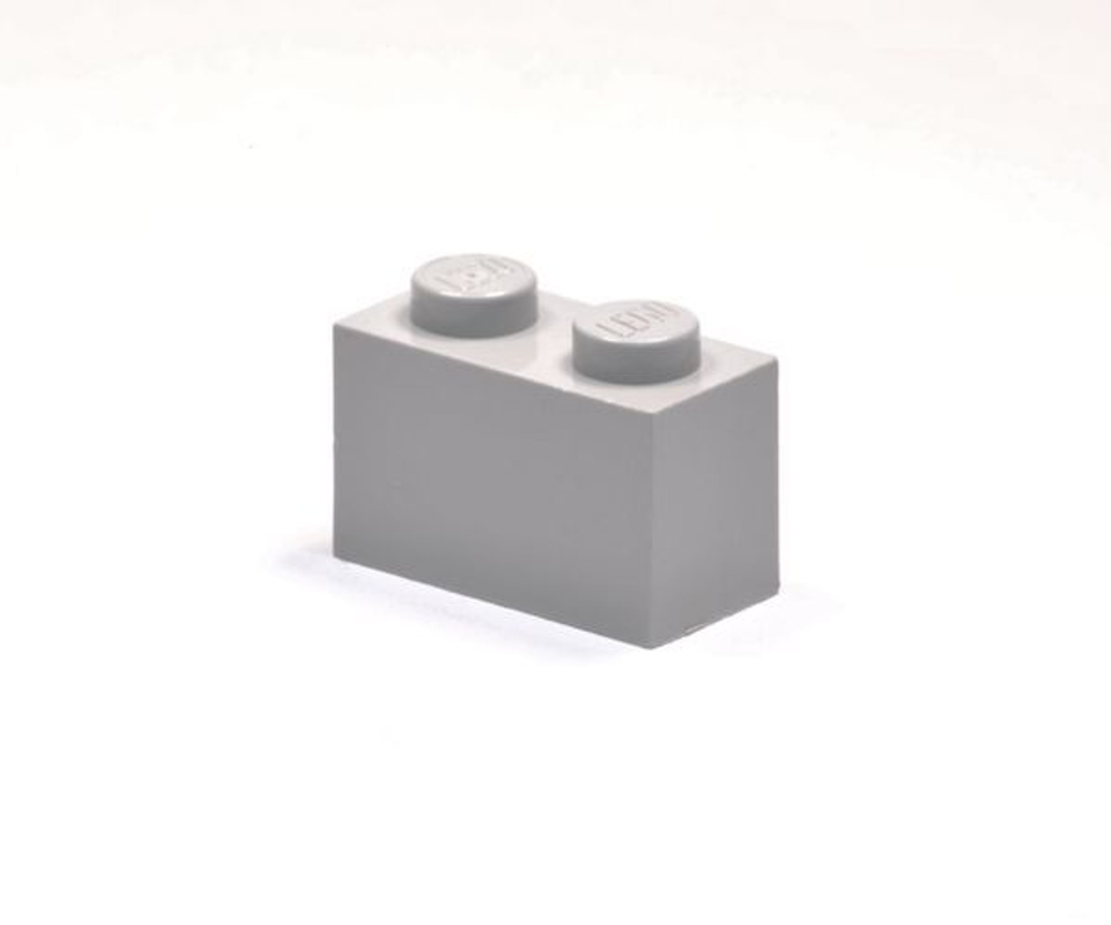 Lego Кирпич 1x2 (серый) 4211388