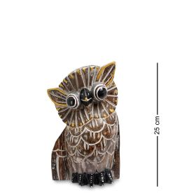 Decor and Gift 99-435 Фигурка «Сова» н-р из трех 25,20,15 см (албезия, о.Бали)
