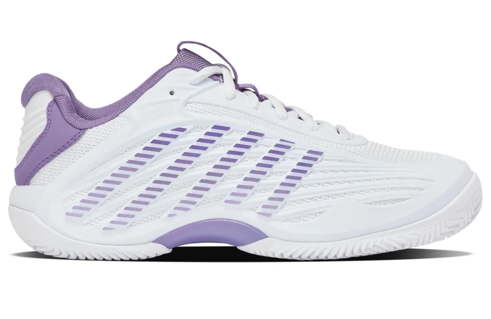 Женские теннисные кроссовки K-Swiss Hypercourt Express 3 Clay - white/purple haze/lunar rock