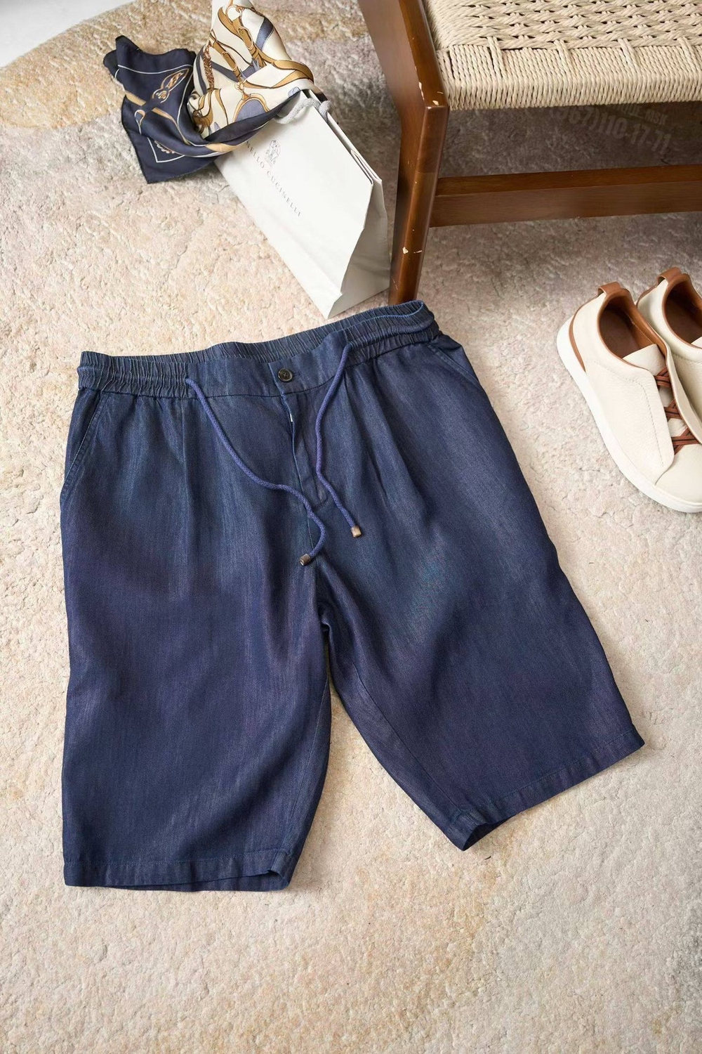 Джинсовые шорты Brunello Cucinelli