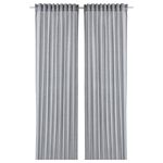 Комплект штор IKEA HANNALILL (ХАННАЛИЛЛ), Темно-серый, 145x250 см, 2 шт