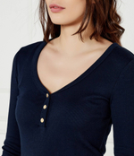 Блузка HENLEY Tommy Hilfiger - темно-синий(WW0WW43905)
