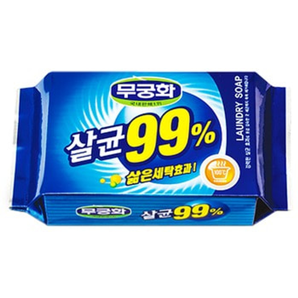 Мыло хозяйственное СТЕРИЛИЗУЮЩЕЕ MUKUNGHWA 99% Hygiene Laundry Soap 230 гр
