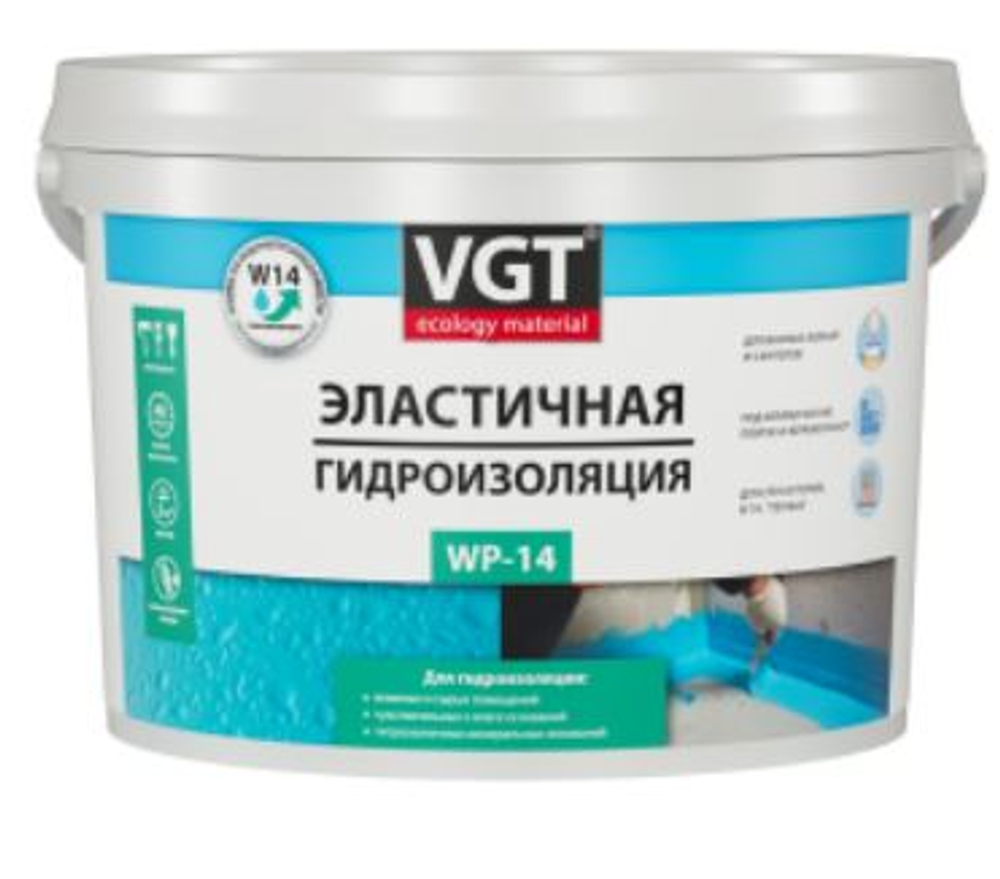 Эластичная гидроизоляция  WP-14, 6 кг (1 шт/72шт ) ВГТ