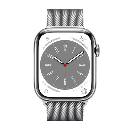 Умные часы Apple Watch Series 8 GPS + Cellular, 41mm, Stainless Steel Case with Silver Milanese Loop (Серебристый)