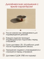 Кольцо с гранатом "октагон" серебро 925, родий