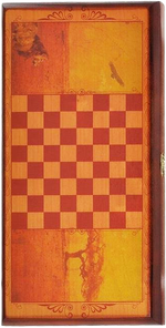 Набор 2 игры с доской "Лев" ( шашки, нарды), игральная доска 60 x 60 см. SA-42806
