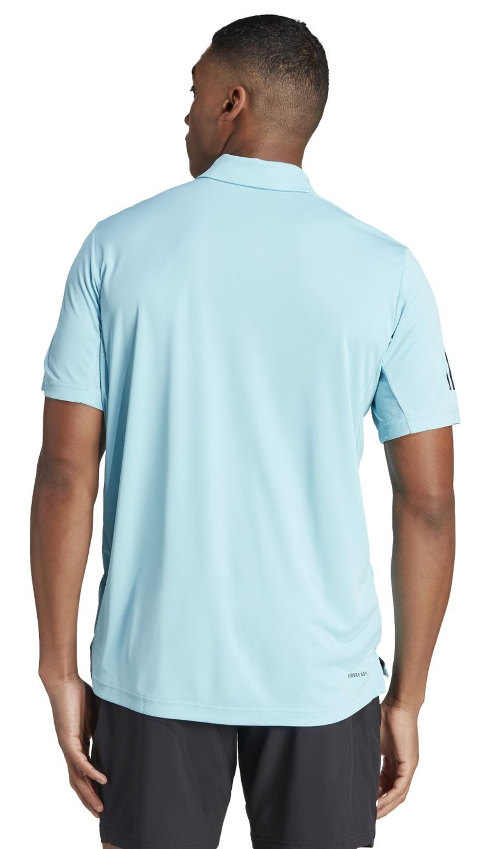 Мужское теннисное поло Adidas Club 3-Stripes Tennis Polo Shirt - light aqua