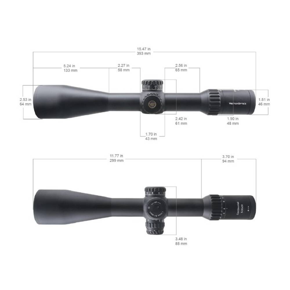Оптический прицел Vector Optics FFP Continental x6 5-30x56 VEC-MBR ( Сетка VEC-MBR / с подсветкой )