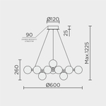 Подвесной светильник MODESTYLE MS.6033.15 SL