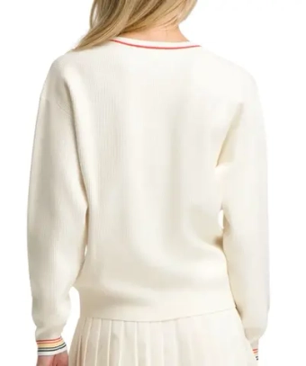 Женская Кофта теннисная Wilson Riviera Sweater - sandrift