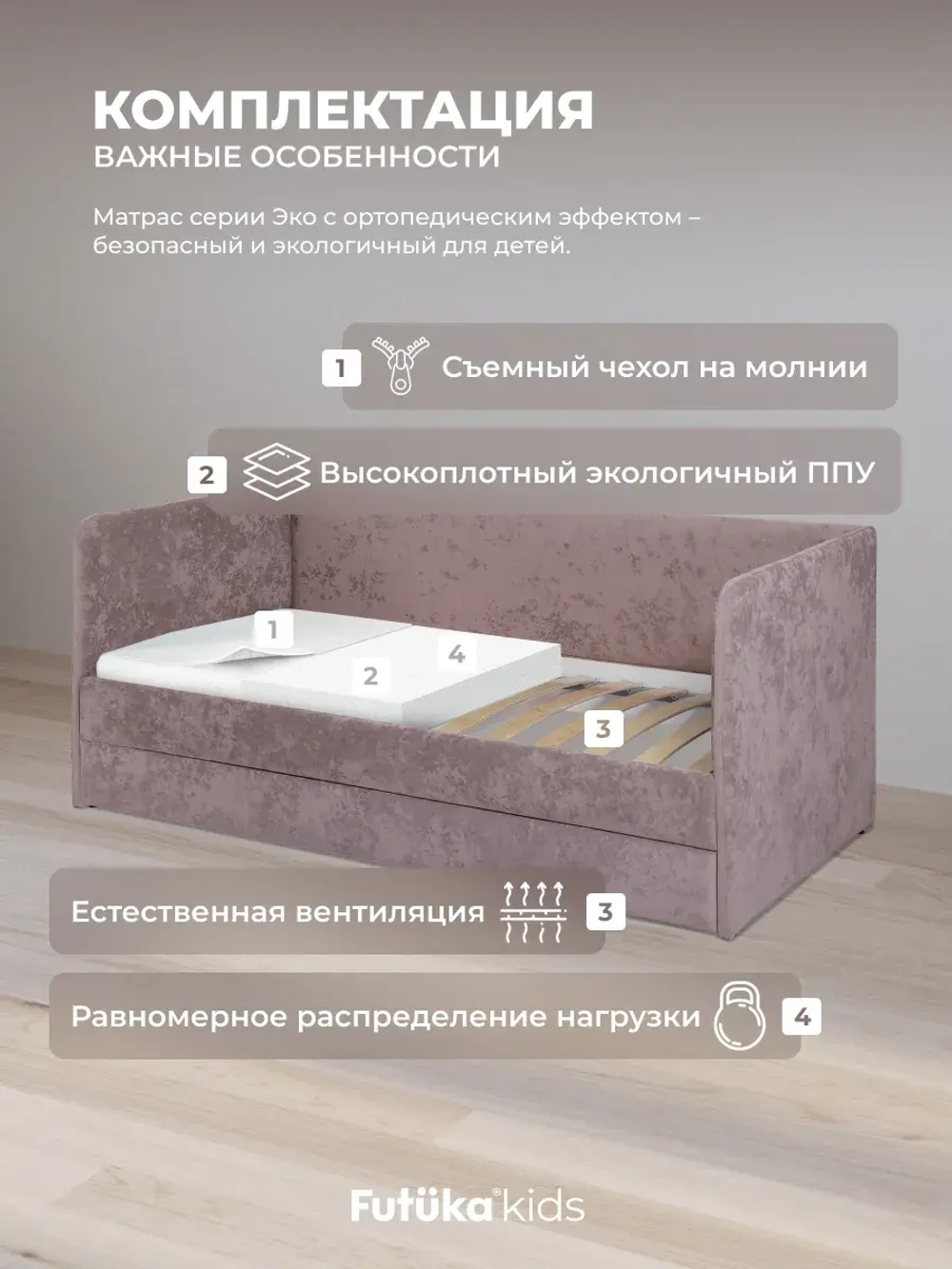 Диван - кровать Лило 180х90 см ткань Небби