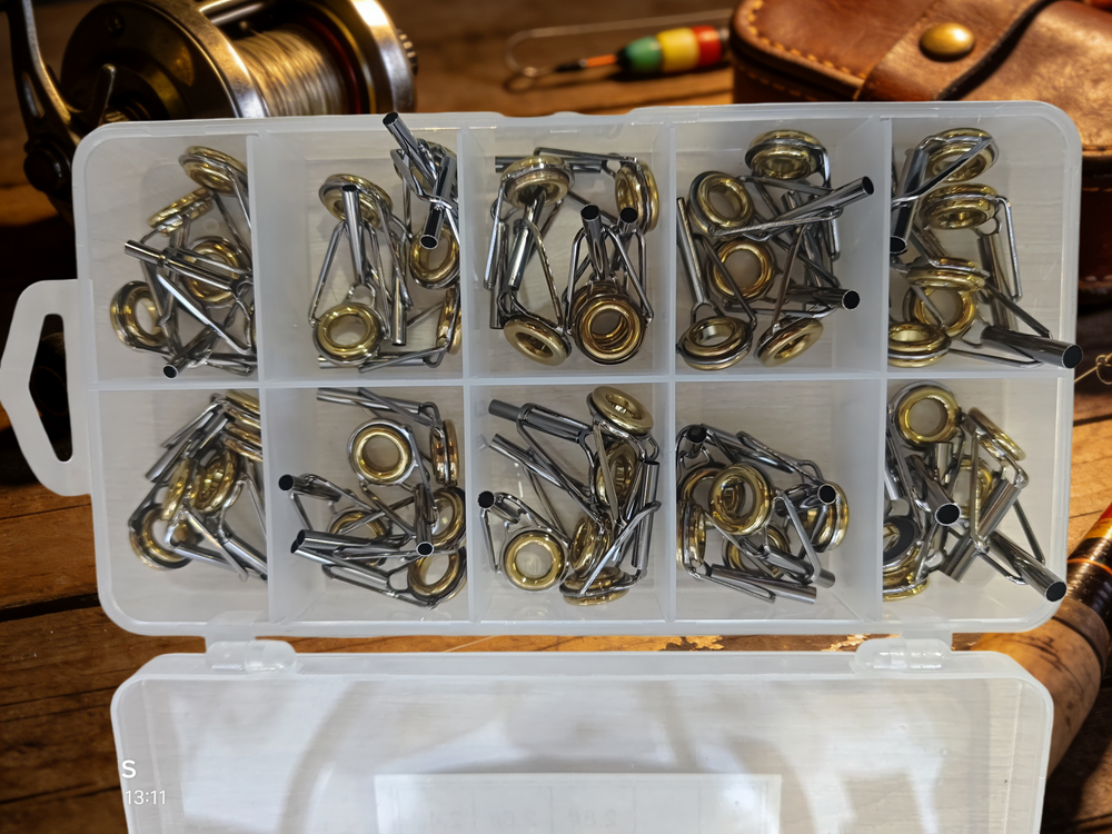 набор тюльпан рыболовных для ремонта удилища желтый 80штук