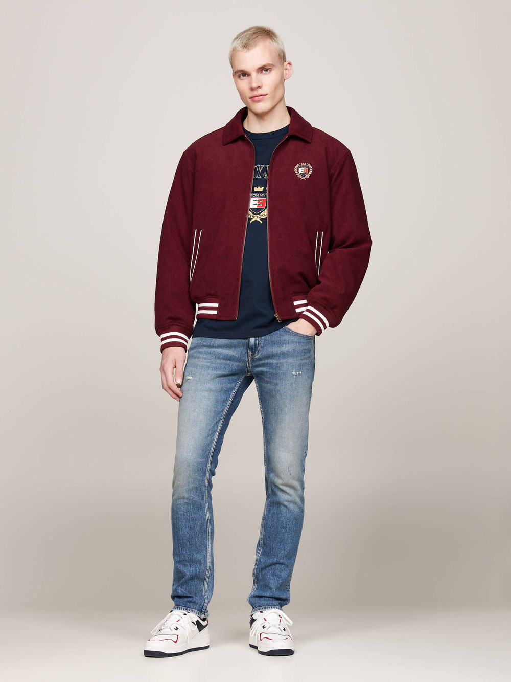 Куртка бомбер Tommy Jeans - бордовый(DM0DM19626)