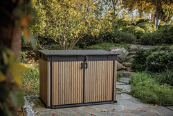 Уличный ящик пластиковый Keter Horizontal Narrow brown 2020 л