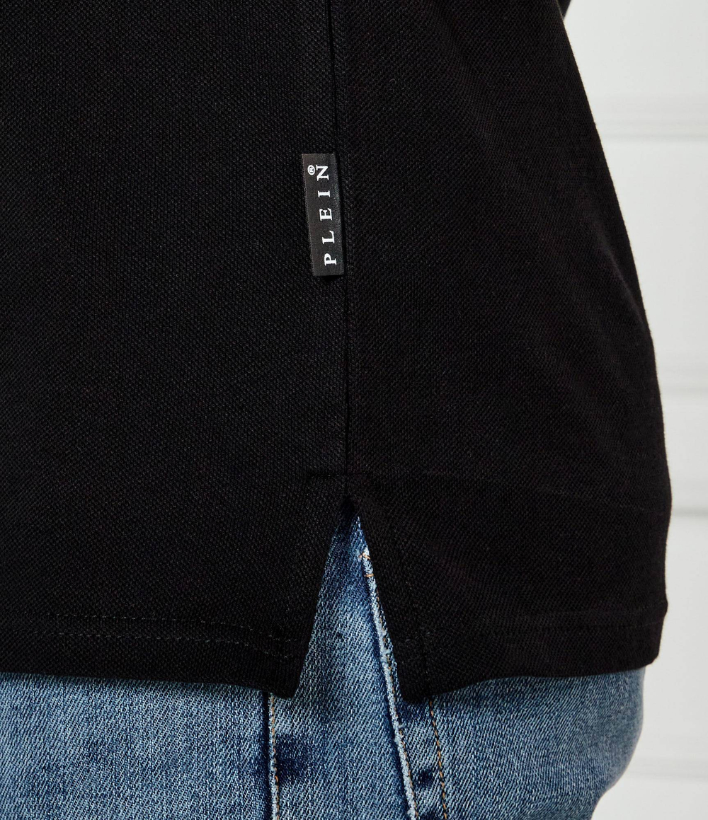 Поло Label Contrast Philipp Plein - черный(MTK8197 PTE003N)