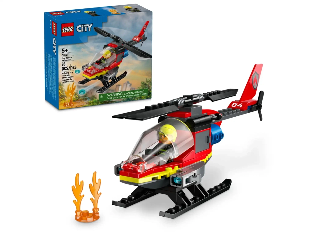 Конструктор LEGO City 60411 Пожарно-спасательный вертолёт