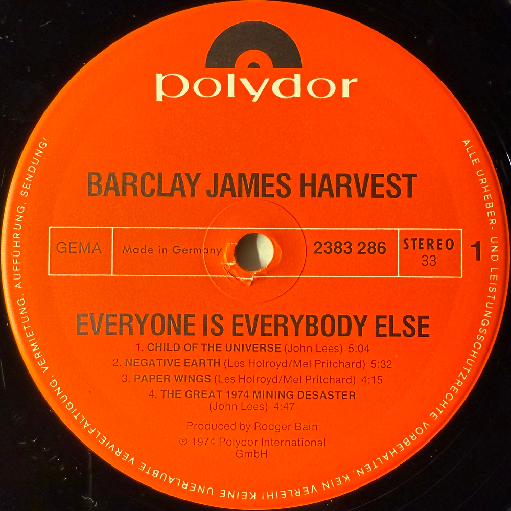 Barclay James Harvest - Everyone Is Everybody Else (Германия 1974г.)