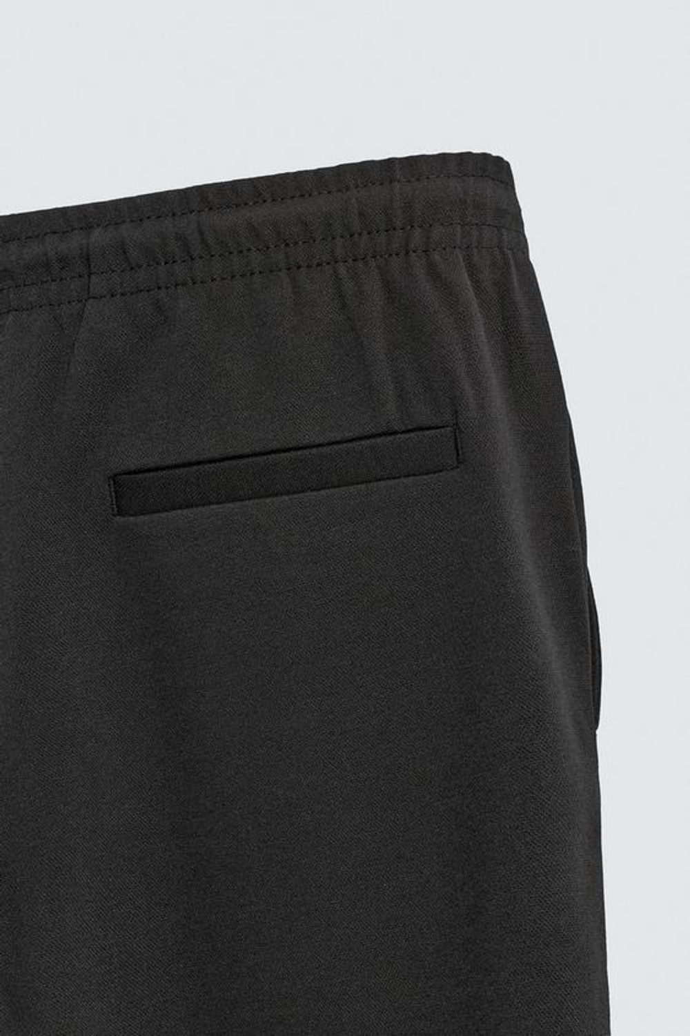 ZARA БРЮКИ-ДЖОГГЕРЫ NON IRON КОМФОРТНОЙ ПОСАДКИ, ЧЕРНЫЙ