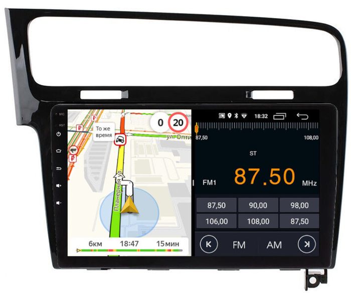 Магнитола для Volkswagen Golf 7 2012-2020 - Parafar PF257LUX2FHD на Android 13, CarPlay, 4G SIM-слот