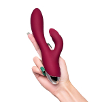 Бордовый вибратор-кролик 22см ToyFa L'Eroina Mion 561026