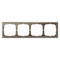 Рамка пластиковая на 4 поста универсальная Systeme Electric ArtGallery Мокко GAL000604