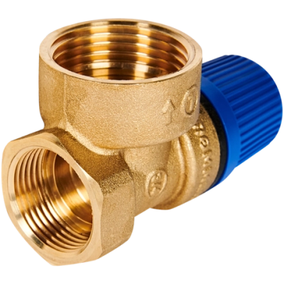 Клапан предохранительный ROMMER - 3/4", сброс 1" (ВР/ВР, Tmax 110°C, 6 бар)