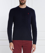 Хлопковый свитер POLO RALPH LAUREN - темно-синий(710876762)