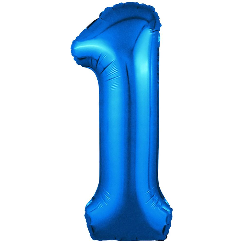 Цифра 1 синий 40" Agura
