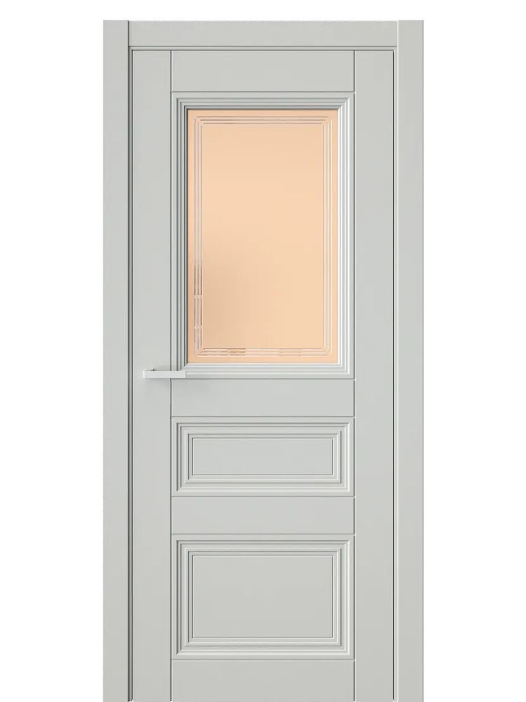 Двери WestStyle  Demiss 12  RAL 7038 / бронза сатинат ДО