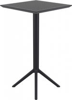 Стол пластиковый барный складной Siesta Contract Sky Folding Bar Table 60, черный