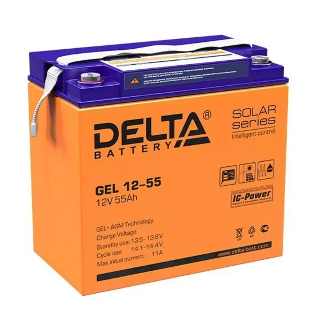 Аккумуляторная батарея Delta GEL 12-55
