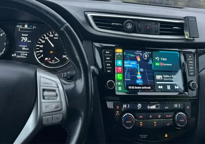 Магнитола для Nissan X-Trail T32, Qashqai J11 2014-2022 (без штатного 360, рамка с крутилками) - Teyes CC3-2K на Android 10, Быстрая, 2K QLED, CarPlay, 4G SIM-слот